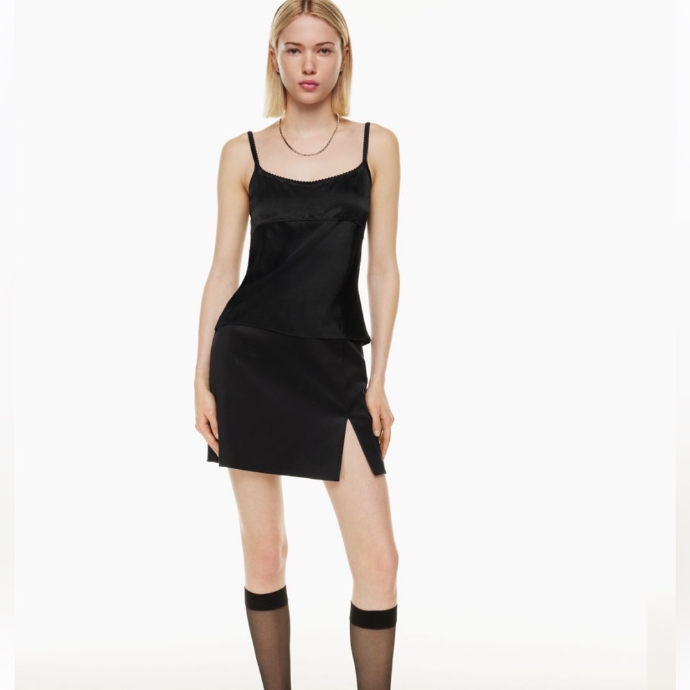 ARITZIA Sunday Best Satin Tatiana Slit Skirt - Size 00
